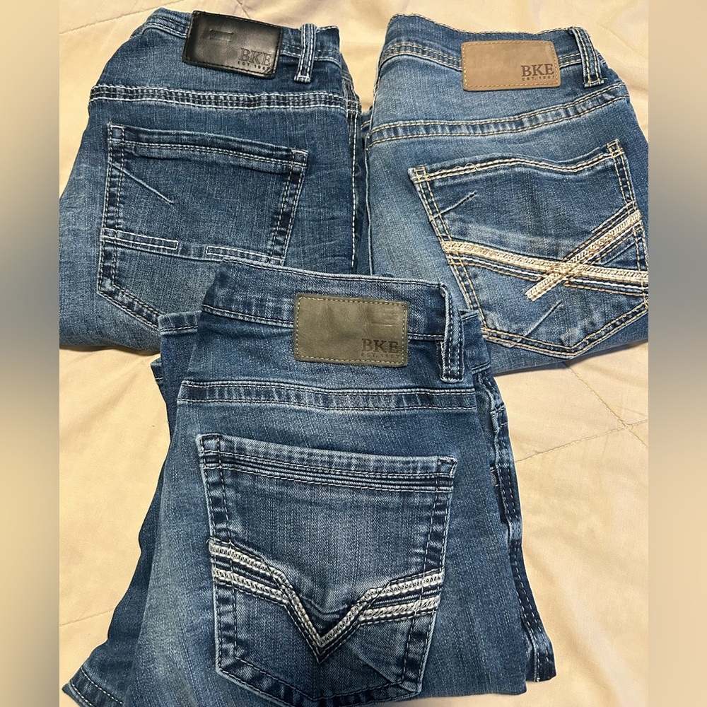 3 pairs BKE Men's Classic Denim Jeans